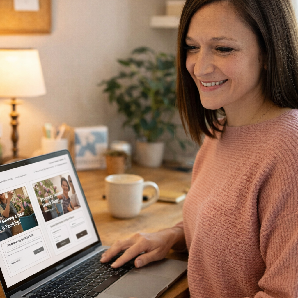 Focused on business ideas at home